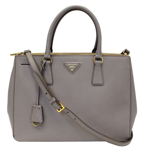 prada saffiano cuir large double zip tote bag|prada saffiano tote used.